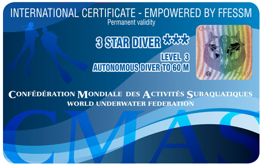 CMAS Training DIving Courses FFESSM Diving Courses CMAS